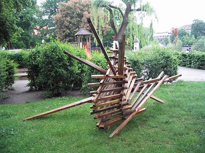 Die neuen Ansichtsexemplare im Waltherpark – Ein Teil der "De(con)struction"