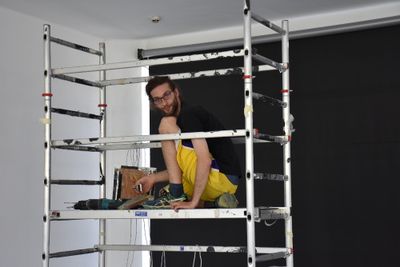 Ausstellungsaufbau "The Language of MVRDV"