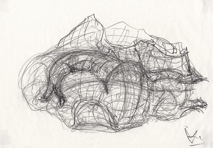 Friedrich Kiesler, Endles House, Skizze