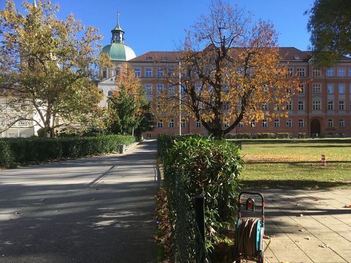 Blick in die Räume zwischen Angerzellgasse, Theologie und AGI, Innsbruck
