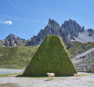 Schutzdamm und Speichersee, Axamer Lizum