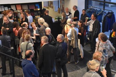 Eröffnung der Ausstellung "Arthur Salner: Raumbilderwelten" am 29. September 2016, Foto © aut