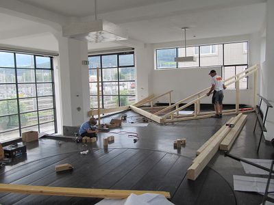 Ausstellungsaufbau - Tag 1