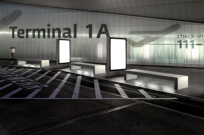 Ruedi Baur, Orientierungssystem für den Flughafen Wien