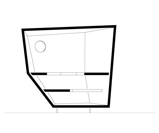 Sauna im Garten, Schnitt