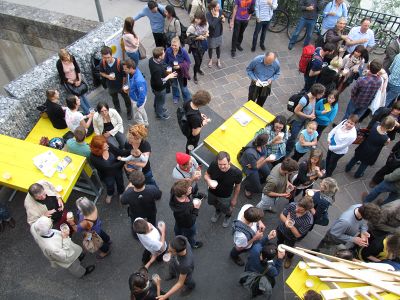 Die stattSTUBE war der zentrale Ort der Architekturtage 2012 in TIrol