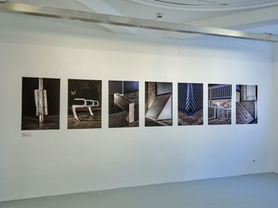 Blick in die Ausstellung im aut – Julius C. Schreiner "Silent Agents"