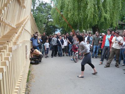 Architektur in Bewegung – "Schiffstaufe" auf den Namen Columbine Foto © aut. architektur und tirol