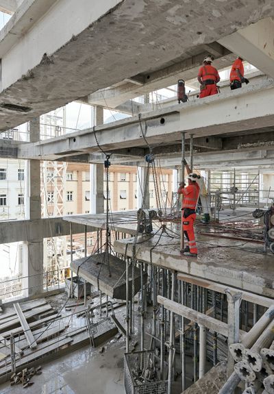 Das RAIQA, Innsbruck – ein Best-Practice-Beispiel für den Umgang mit bestehenden Stahlbetonstrukturen. (Architektur: Pichler & Traupmann)