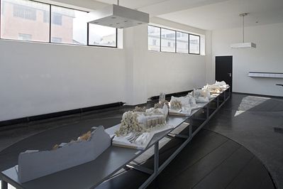 Blick in die Ausstellung "Wettbewerb Sternbrauerei Salzburg"