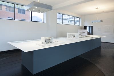 Blick in die Ausstellung "Álvaro Siza: Von der Linie zum Raum" im aut