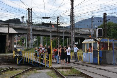 Auf der Drehscheibe bei der Remise