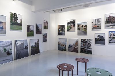 Blick in die Ausstellung "Italomodern 2" im aut