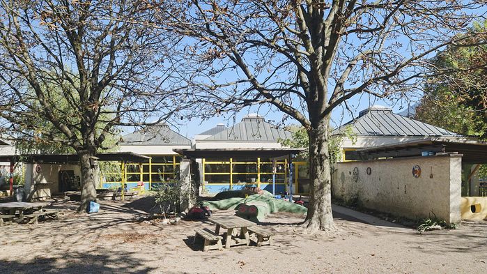 Othmar Barth, „Haus Unterland“ – Gemeindezentrum mit Kindergarten, Neumarkt, 1978