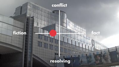 Standbild aus dem Film „Architecting after Politics“ von Brandlhuber+ und Christopher Roth, 2018