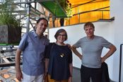 Ausstellungseröffnung mit Jacob van Rijs, Nathalie de Vries und Winy Maas, den drei GründungspartnerInnen von MVRDV