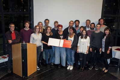 Auszeichnung des Landes Tirol für "bilding. Kunst- und Architekturschule für Kinder und Jugendliche, Innsbruck"