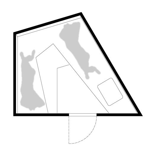 Sauna im Garten, Grundriss