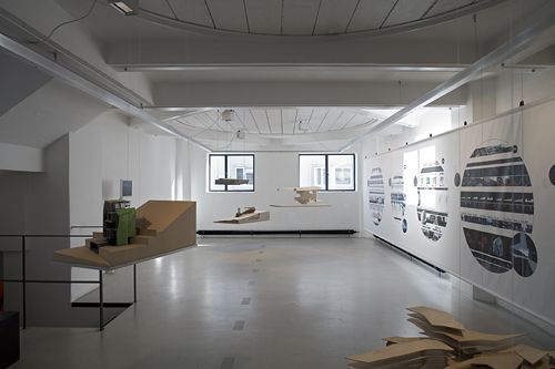 Blick in die Ausstellung "Rainer Pirker: architeXtures" im aut