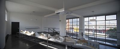 Blick in die Ausstellung "Wettbewerb Sternbrauerei Salzburg"